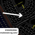 قطعة أرض ناصية للبيع في العاشر من رمضان – الحي 33 مجاورة 1