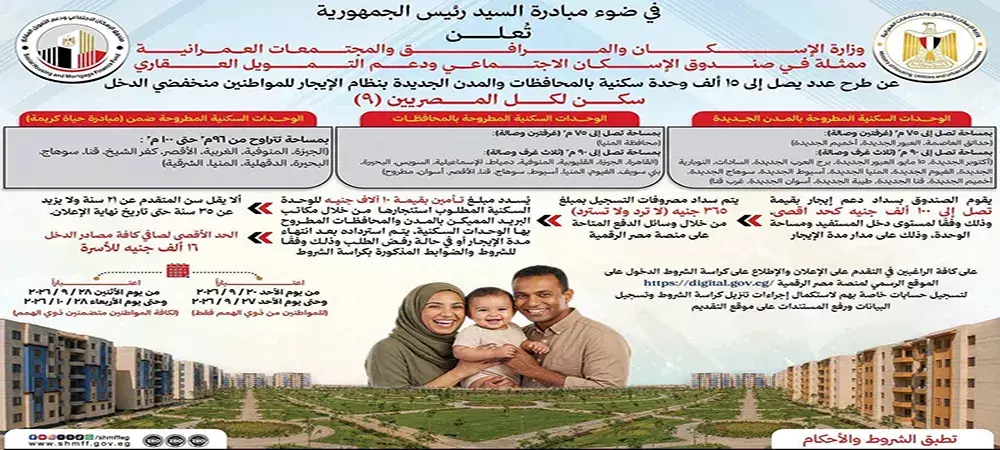 شقق الإيجار التمليكي سكن لكل المصريين 9