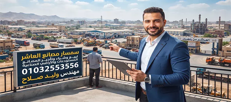 سمسار مصانع العاشر 01032553556 مهندس وليــد صــــلاح