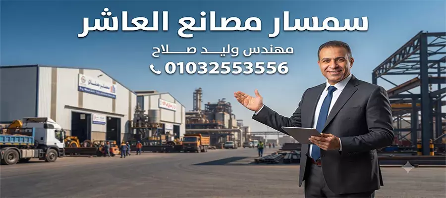 سمسار مصانع العاشر01032553556 مهندس وليــد صــــلاح